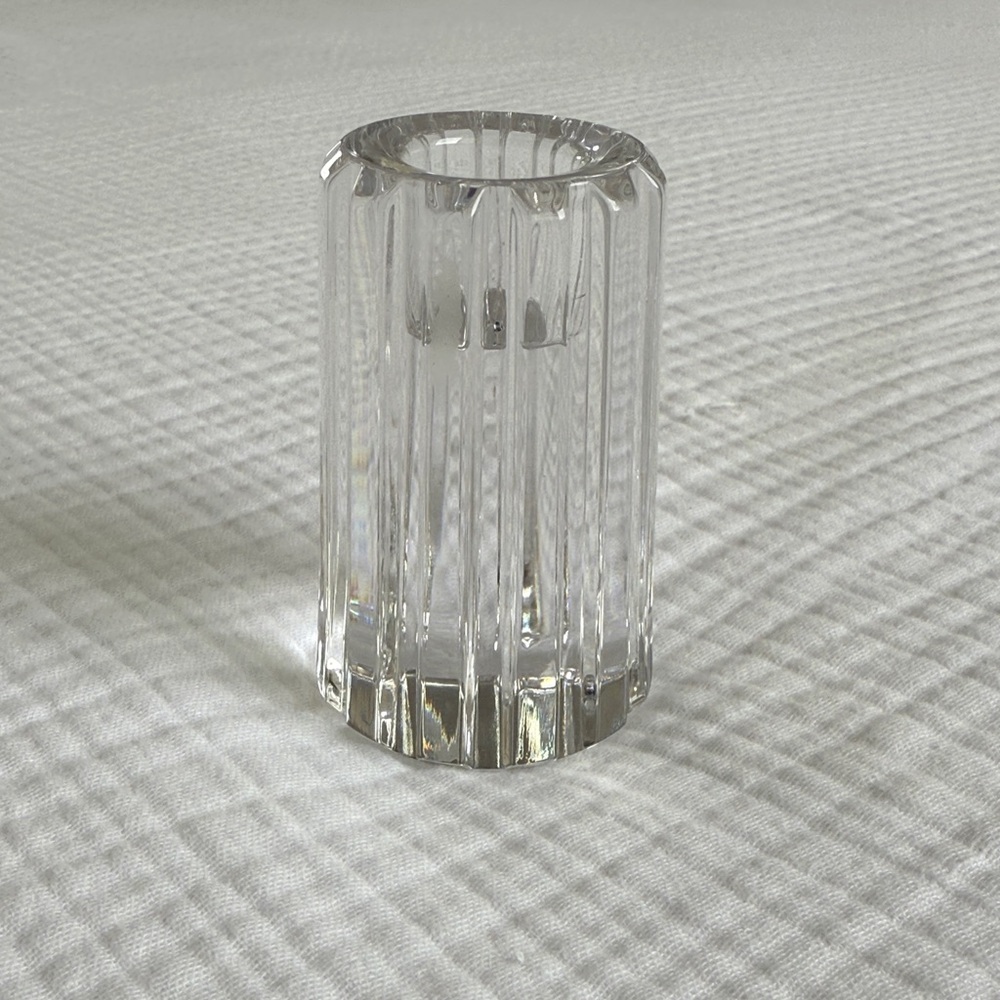Tiffany & Company Crystal Taper Candle Holder TFC51 3.125"